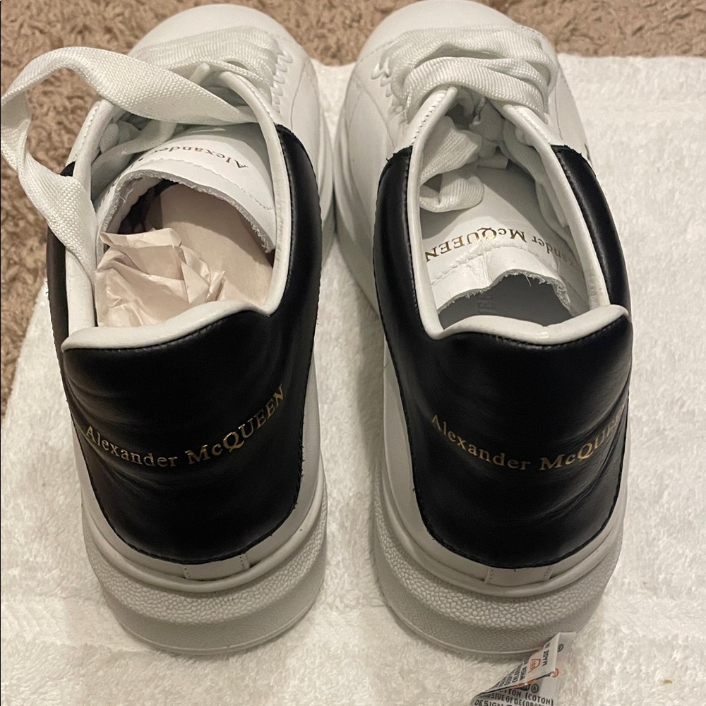 Alexander McQueen Monochrome Leather Sneakers